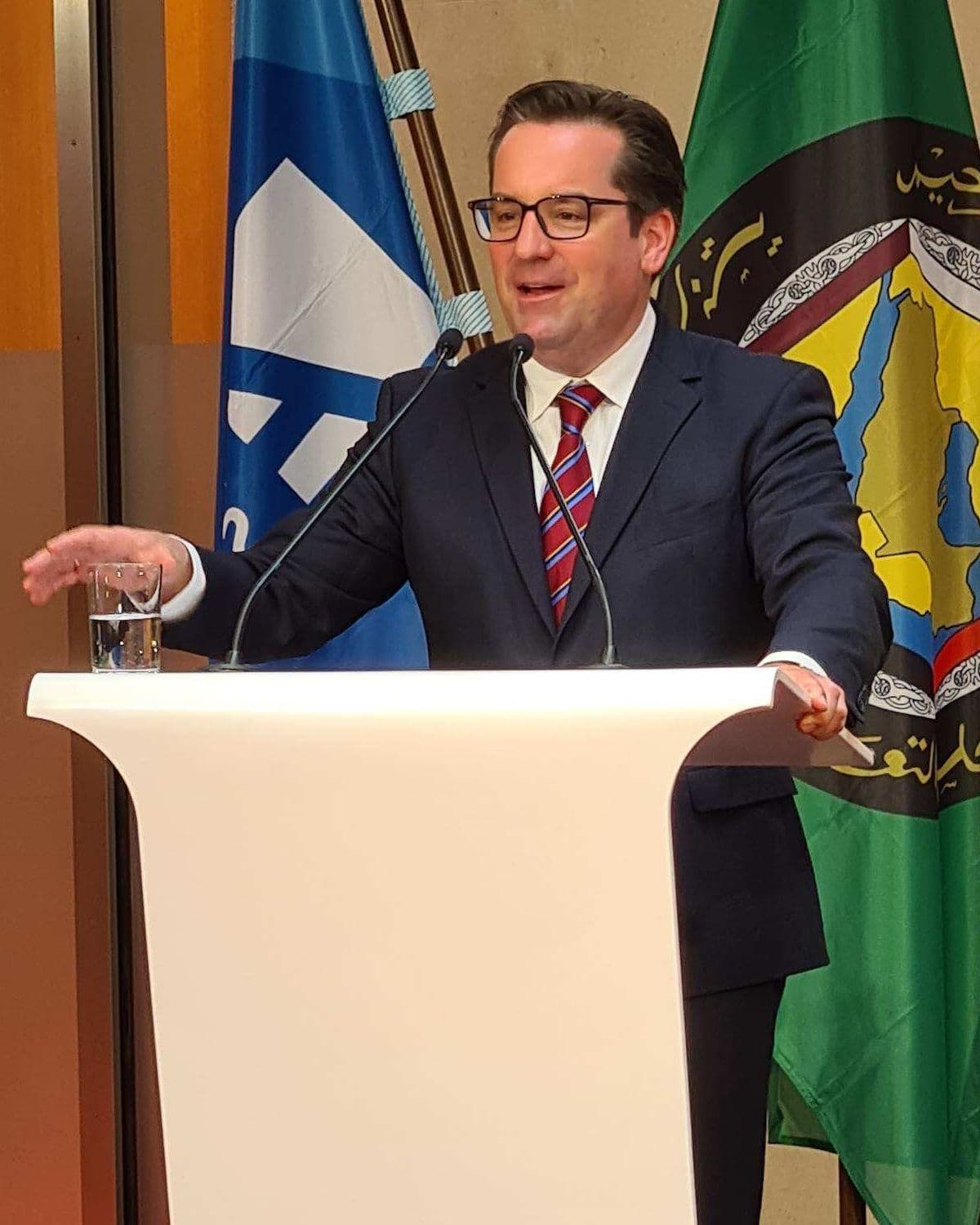 Tim Wenniges at the 6th German-Arab Gulf Dialogue in Berlin